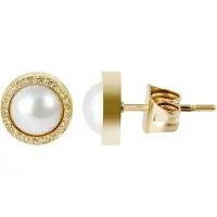 Adelia´s Paar Ohrstecker "Ohrringe – Ohrstecker aus Edelstahl mit Perle" Perfekt zum Verschenken an besondere Menschen