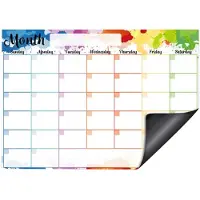 Merkloos Magnetischer Trockenlösch-Kalender für den Kühlschrank