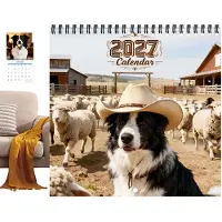 Merkloos 12-monatiger Wandkalender für Hundeliebhaber