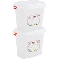 Denox Gastronorm 1/9 H150 Mm Aufbewahrungsbox 1.5l 2 Einheiten