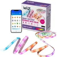 Wiz LED Strip 5m, Universalstreifenleuchte, Ambiente, Drinnen, Schlafzimmer, Kinderzimmer, Wohnzimmer, Klebeband, Weiß