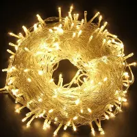 Fiqops Faziango 200M LED Lichterkette 1000LEDs 8 Modi mit Memory Funktion, Weihnachten Party Garten Bedienung Funkelnder Sterneffekt Deko Transparent Kabel Warmweiß