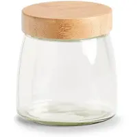 Zeller Glasbehälter mit luftdichtem Bambusdeckel, 950 ml