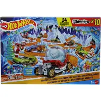 Mattel Adventskalender für Kinder 2026 Hot Wheels 24 Türchen Spielzeug Überraschung jeden Tag Geschenk für Mädchen und Jungen Weihnachtskalender