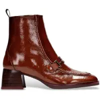 Hispanitas für Damen. HI243727 Rio braune Lederstiefeletten (35), 3 bis 5 cm, Reißverschluss, Lässig