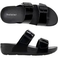 Original Brands Holster Holster Skyhigh – Vegane Slipper für Damen – Podologisch – Wasserfest SCHWARZ 39