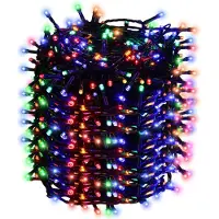 Peviasot LED Lichterkette 50M 500LEDs mit 8 Modi für Innen Weihnachten Party Garten Bedienung Funkelnder Sterneffekt Deko Bunt