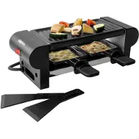 Boska Raclette Mini 220V - zum Schmelzen und Grillen - 2 Personen - Schwarz