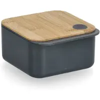 Zeller Aufbewahrungsbehälter mit Bambusdeckel, 600 ml