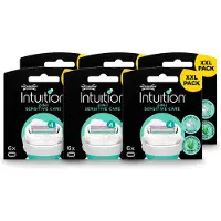 Wilkinson 6 x Intuition Sensitive Care Ersatzklingen für empfindliche Haut - Vorteilspackung - 6 Stücke