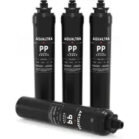 Dripio Ersatzfilterpatrone 15 Zoll PP-Filter, 4 Stück, für Unterbau-Wasserfilter