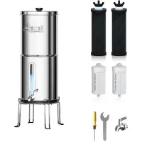 Dripio Schwerkraftwasserfilter 5,7 l, 8-Stufen, 0,01 μm, mit 4 Filtern