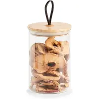 Zeller Vorratsglas rund Holzdeckel mit Schlaufe Present