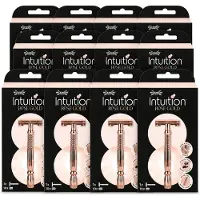 Wilkinson 12 x Sword Intuition Safety Razor Rose Gold mit 10 Ersatzklingen - Vorteilspackung - 12 Stücke