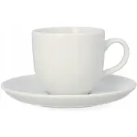 Lubiana Dorota Espressotasse mit Untertasse Porzellan Weiß 110ml
