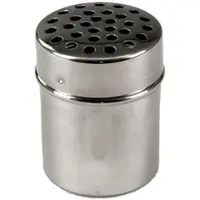 GVK 1 Stück Käse- Gewürzstreuer 150 ml aus Edelstahl mit Deckel
