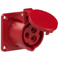 Pce 313-9f0 CEE-Anbausteckdose gerade (65x65mm) 16A 3p 9h IP44/IP54 3139f0