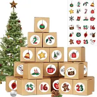 Dripio Adventskalender 2025, 24 Boxen + Aufkleber, selbst befüllbar