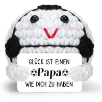 OEM Gehäkelter Fußball-Glücksbringer – Handgefertigter Glücksbringer zum Mitnehmen – Fußball-Anhänger für unterwegs