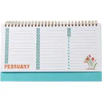 Famanu Bürokalender Monatliche Planung - 25x15 cm - Dekorativ und Funktional