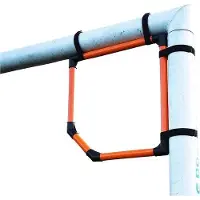 Markenlos Fußball Ecktor - Schusstraining - Präzision verbessern - Set von zwei Stück - 50x50 cm - Schwarz