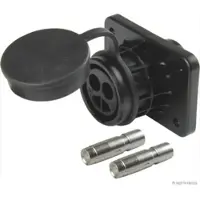 Herth+Buss HERTH&BUSS Steckdose, 2-polig, 24 V schwarz - 51305750 - schwarz