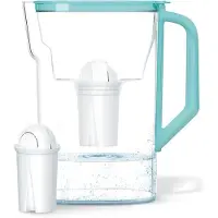 Dripio Wasserfilter-Karaffe 2,7 L, Mint, kompatibel mit Brita Classic