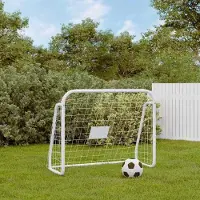 Merkloos Fußballtor mit Netz für Training und Spiel, Maße: 125 x 96 x 60 cm