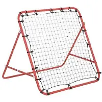 Markenlos Trainings-Rebounder für Fußball - Verstellbares Kickback-Netz für mehrere Sportarten