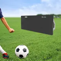 Markenlos Fußball Rebounder - Trainingsboard mit zwei verstellbaren Winkeln - 100x40cm - Schwarz