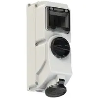 Pce 7624-7 CEE-Steckdose abschaltbar DIN 32A 4p 7h IP44/IP54 76247
