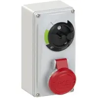 Pce 6113-9 CEE-Steckdose abschaltbar kompakt 16A 3p 9h IP44/IP54 61139