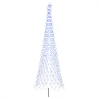 Syfax LED-Weihnachtsbaum 400 cm 450 LEDs Blau Eisen Schwarz