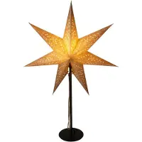Koopman Papierstern auf Metallständer, beleuchtet, Ø 45 × 65 cm