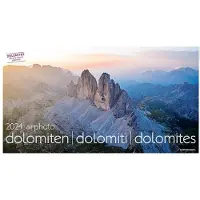 Merkloos Kalender mit Luftaufnahmen der Dolomiten, 2024 - Mehrsprachig