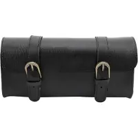 Merkloos Vintage-Gepäckträgerkorb aus Kunstleder – Satteltasche – Fahrradlenkerhalterung – Rutschfest – Wasserdicht – Schwarz lackiert – Multifunktional