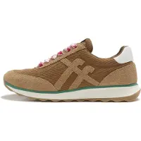 FitFlop für Damen. A9G-E48 Retro-Q Sneaker braun (40), Wohnung, Wildleder, Schnürsenkel, Lässig