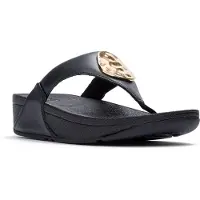 FitFlop Lulu Zehenstegsandalen SCHWARZ 40