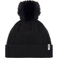 Colmar - Fleece-gefütterte Bommelmütze - Ladies Hat Ski Black für Damen - schwarz