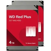 Western Digital WD Red Plus 2er Set WD40EFZZ NAS HDD 8TB - 2x 4TB 5400 rpm 128 MB 3,5 Zoll SATA 6 Gbit/s CMR