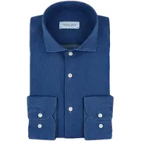 Profuomo Jeans Twill Hemd Indigo