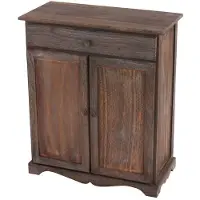 Generique Kommode Schrank, 78x66x33cm, Shabby-Look, Vintage braun