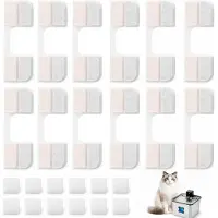 FEELNEEDY Katzenbrunnen Filter 12er Pack für FN-W17 3.2L | 4-Schicht-Filtration, inkl. 12 Pumpschwämme