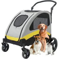 Selius Hundebuggy - Hundeanhänger - Fahrradanhänger - Hundeanhänger - Kinderwagen (für Hunde) - Klappbar