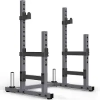 Selius Halterung für Langhantel, Kniebeil-Stange, Halterung für Kurzhanteln und maximale Belastung von 800 kg
