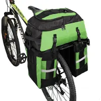Selius 3-in-1 Fahrradtasche - Fahrradtaschen - Doppelte Fahrradtasche - Multifunktionale Gepäckträgertasche - Reißfest