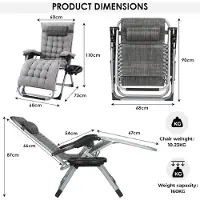 Selius Liegestuhl-Set – 3-teilig, verstellbar – Gartenstühle – Liegebäder – Klappstühle – Strandstühle