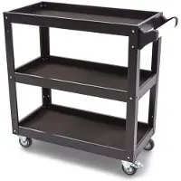 Selius Werkzeugkiste, 3-lagig - Tragfähigkeit: 50 kg - Abmessungen: 78,5 x 35,5 x 67,5 cm - Aus legiertem Stahl