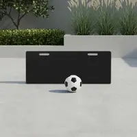 Selius Fußballtrainer-Reflexionsbrett – Schwarz – 100x40 cm – Aus HDPE und Eisen