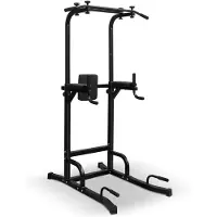 BundiGlassware Power Tower Pull Up Bar Workout station für Zuhause und Alltag